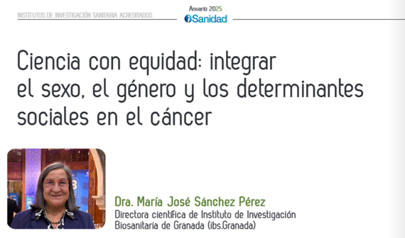María José Sánchez, directora científica del ibs.GRANADA, en el Anuario de iSanidad 2025